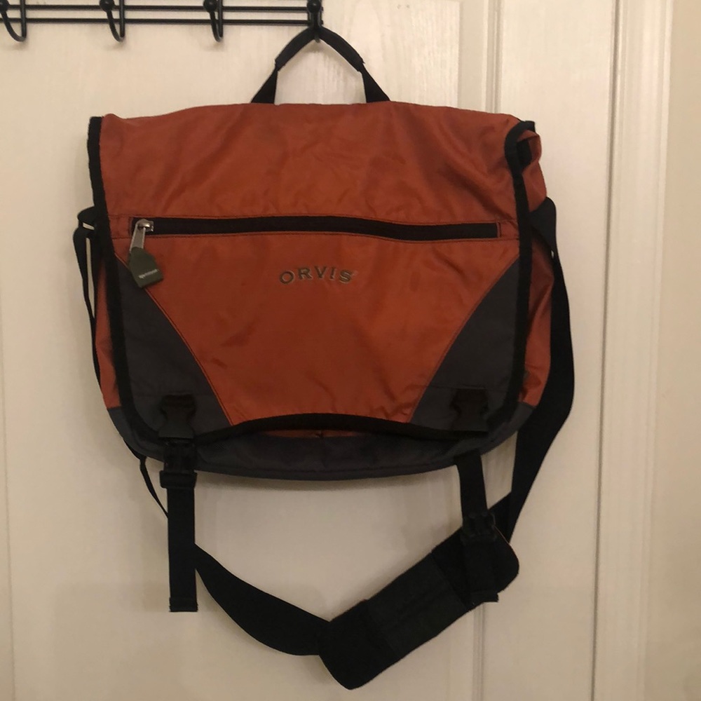 Orvis Nylon messenger bag Orange